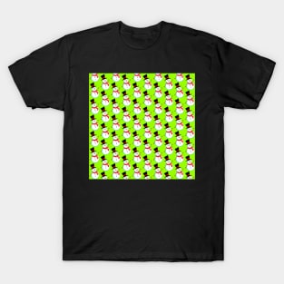 Snowman Pattern T-Shirt